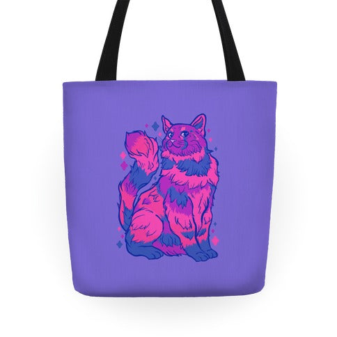 Bisexual Pride Cat Tote Bag