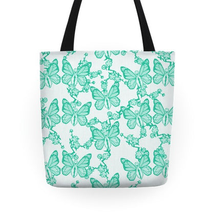 Butterfly Vagina Pattern Tote Bag
