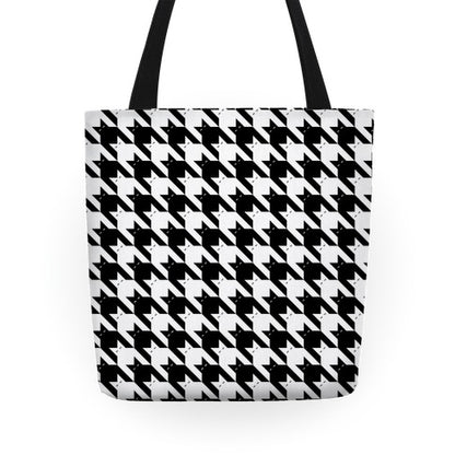 Catstooth Pattern Tote Bag