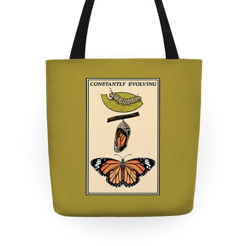Constantly Evolving Monarch Butterfly Tote Bag