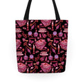 Dark Academia Witch Pattern Tote Bag