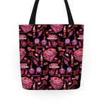 Dark Academia Witch Pattern Tote Bag