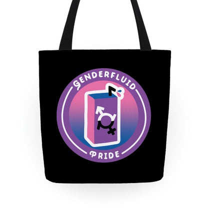 Genderfluid Pride Patch Tote Bag