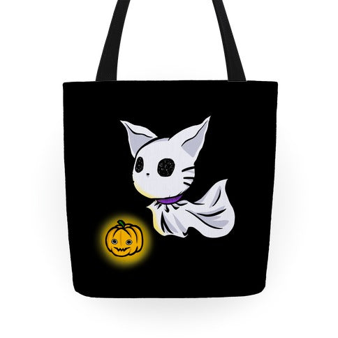 Ghost Cat Tote Bag