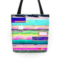 Glitch Pattern Tote Bag
