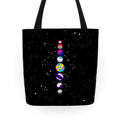 LGBTQ+ Planets Tote Bag