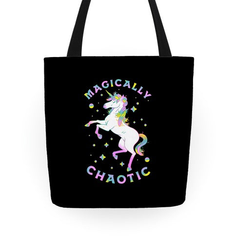 Magically Chaotic Unicorn Tote Bag