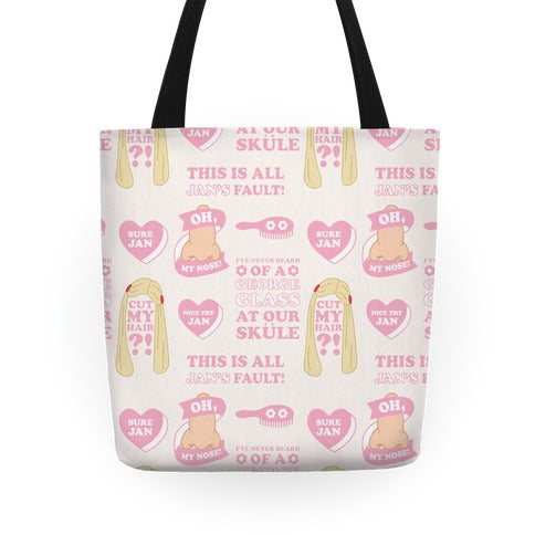 Marcia Brady Pattern Tote Bag