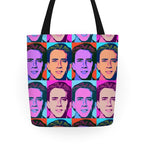 Nicholas Cage Pop Art Parody Tote Bag