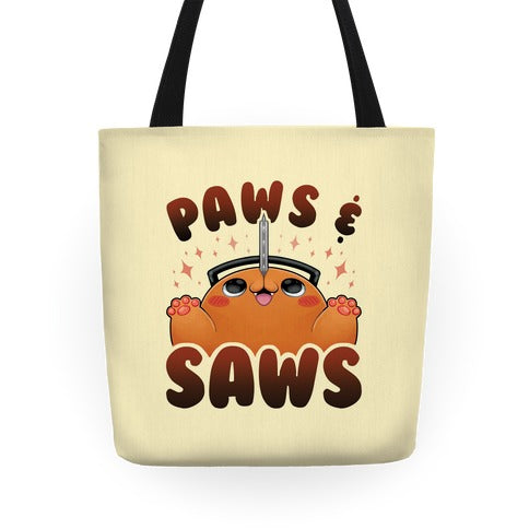 Paws & Saws Tote Bag