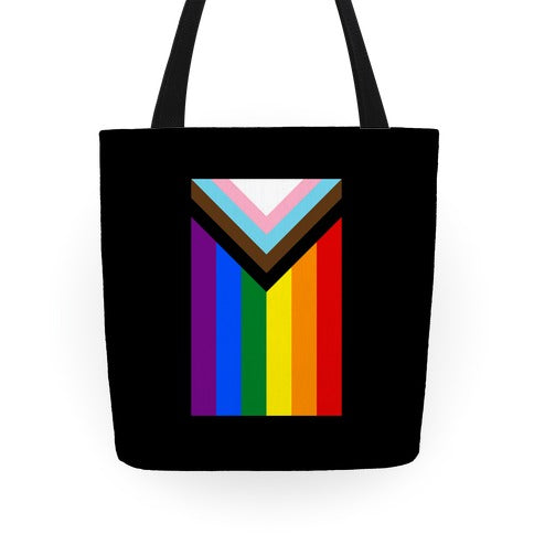 Progress Pride Flag Tote Bag