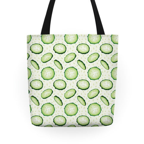 Refreshing Cucumber Pattern Tote Bag