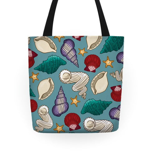 Seashell Pattern Tote Bag