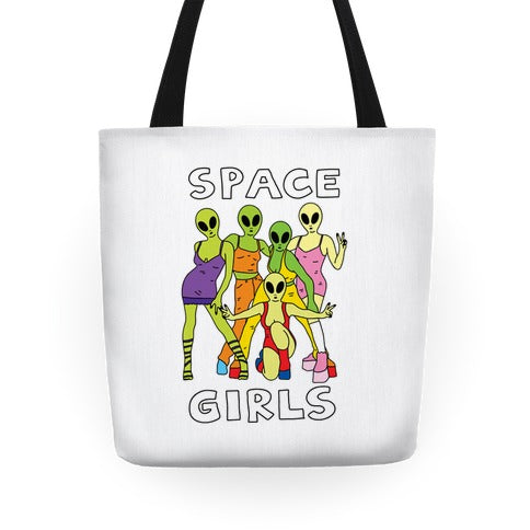 Space Girls Tote Bag