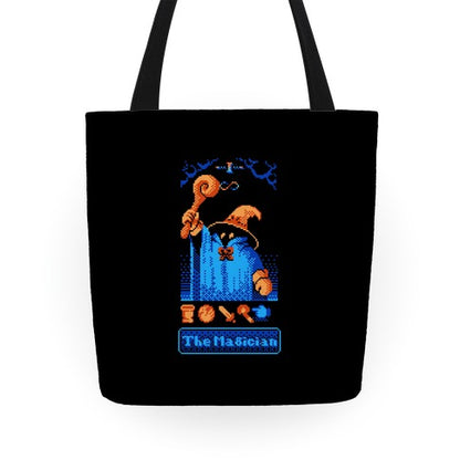 The Black Mage Magician Tarot Tote Bag