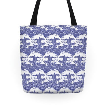 Traditional Japanese Waves Tote Bag