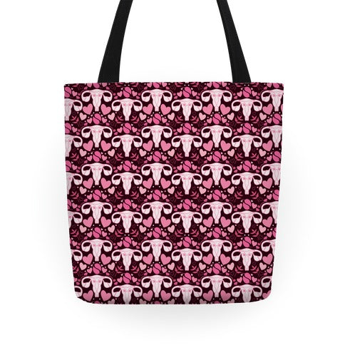 Uterus Pattern Tote Bag