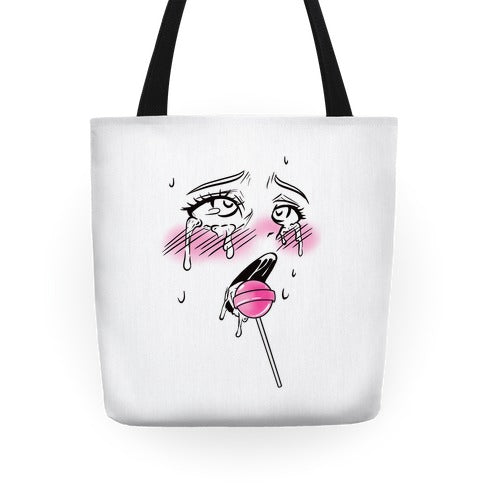 Ahegao Lollipop Tote Bag