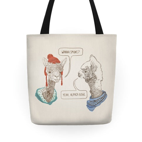 Alpaca Bowl Tote Bag
