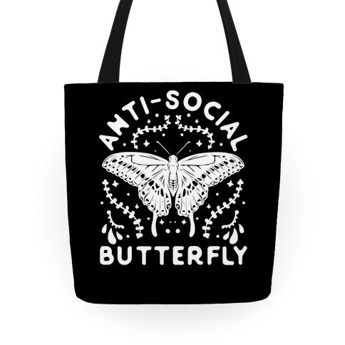 ANTI-SOCIAL BUTTERFLY Tote Bag