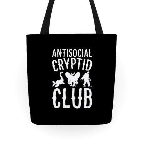 Antisocial Cryptid Club Tote Bag