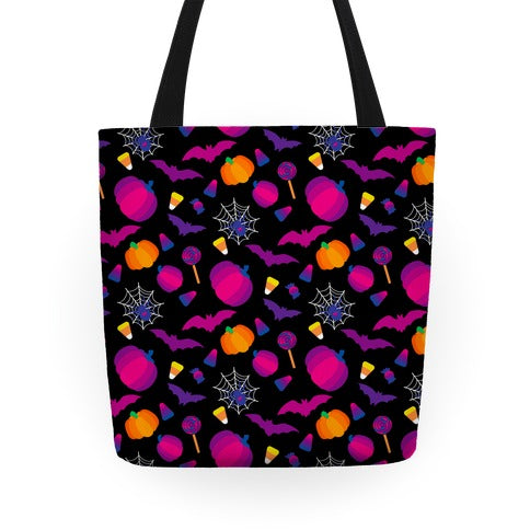 Bisexual Pride Halloween Pattern Tote Bag