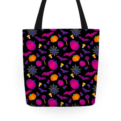 Bisexual Pride Halloween Pattern Tote Bag