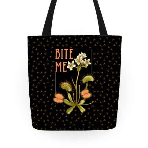 Bite Me Venus Flytrap Tote Bag