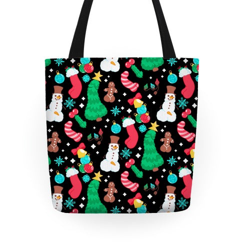 Christmas Peens Pattern Tote Bag