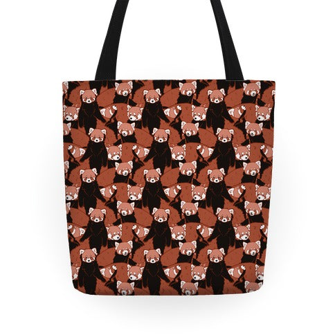 Cute Red Pandas Pattern Tote Bag