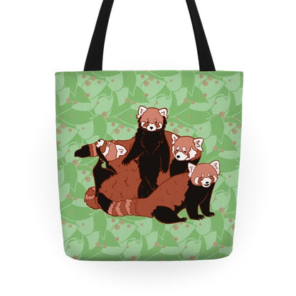 Cute Red Pandas Tote Bag