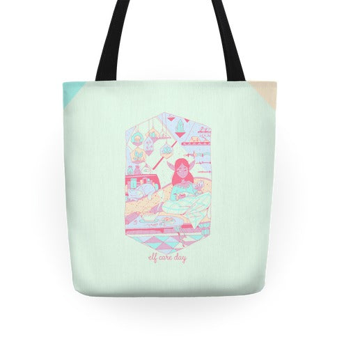 Elf Care Day Tote Bag