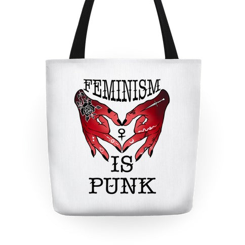 Feminism Is Punk Tote Bag