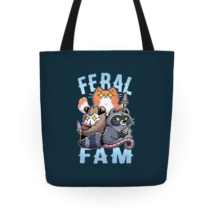 Feral Fam Tote Bag