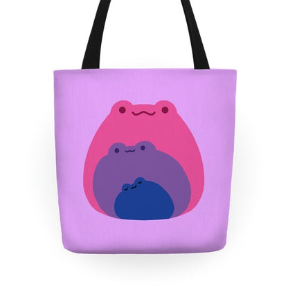 Frogs In Frogs In Frogs Bisexual Pride Tote Bag