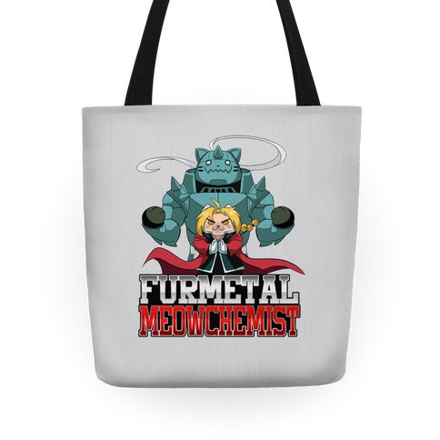 Furmetal Meowchemist Tote Bag