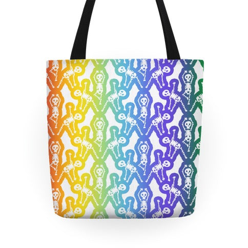 Gay Skeleton Pattern Tote Bag