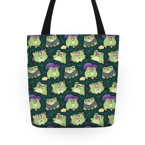 Halloween Frogs Tote Bag