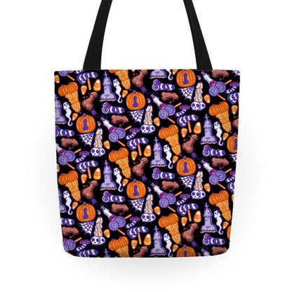 Halloweenies Pattern Tote Bag