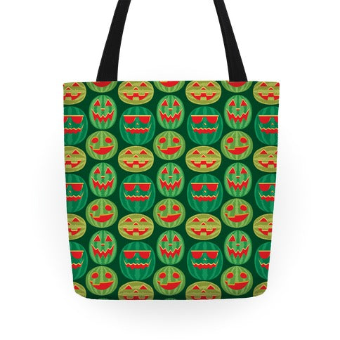 Jack-o-Melon Pattern Tote Bag