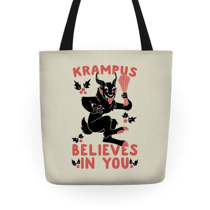 Krampus Believes in You Tote Bag