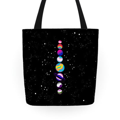 LGBTQ+ Planets Tote Bag