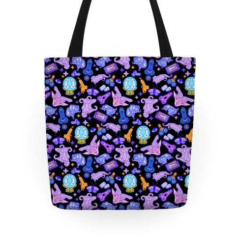 Occult Hidden Penis Pattern Tote Bag