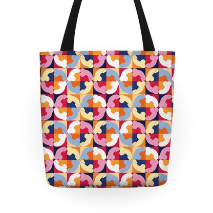 Penis Tile Pattern Tote Bag