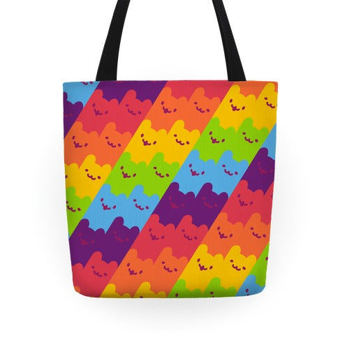 Rainbow Cats Tote Bag