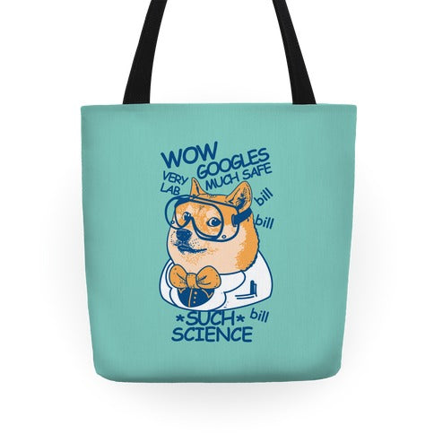Science Doge Tote Bag