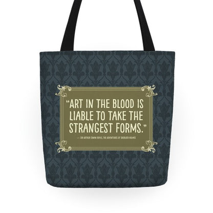 Sherlock Holmes Book Quote Tote Bag