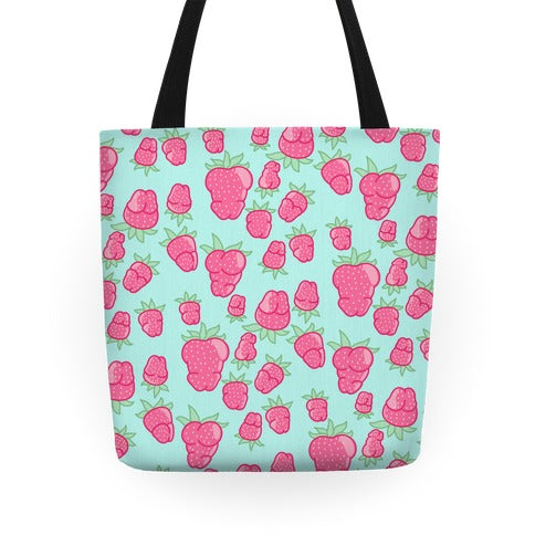 Strawberry Peens Pattern Tote Bag