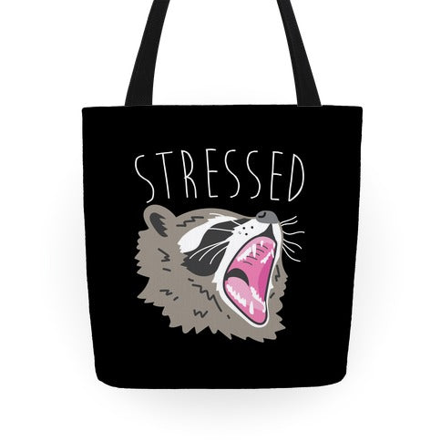 Stressed Raccoon Tote Bag