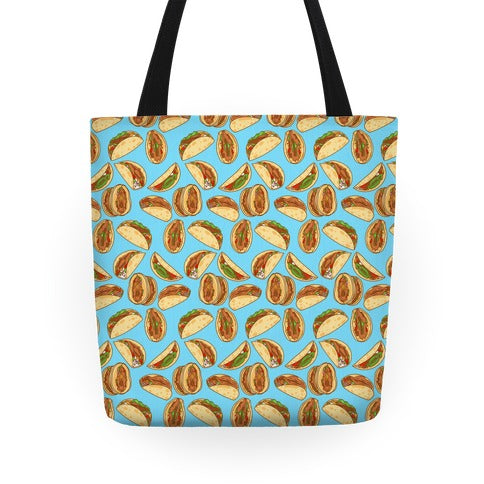 Taco Vulvas Pattern  Tote Bag